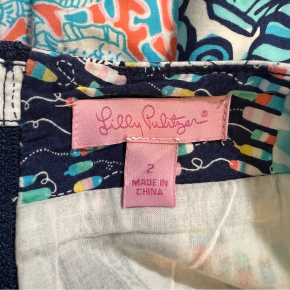 Lilly Pulitzer patchwork nautical skirt 2 - Picture 4 of 10